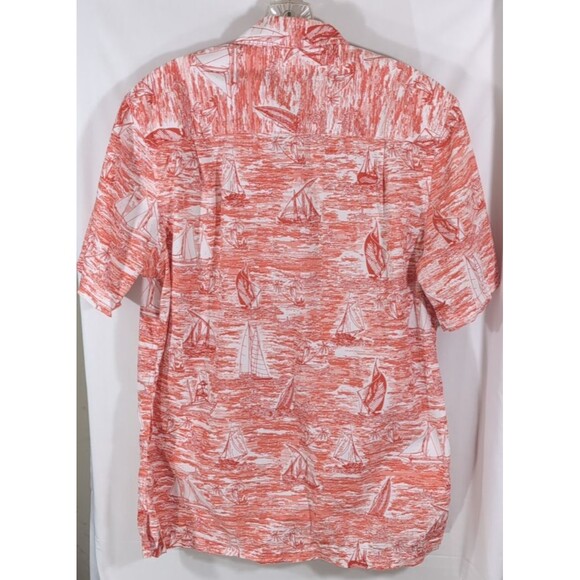 SADDLEBRED Nautical Print Multicolor Men's Button Up Shirt Size Medium - Picture 4 of 11